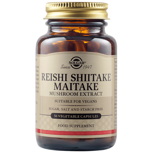 REISHI SHIITAKE MAITAKE MUSHROOM EXTRACT от Solgar - 50 vegetable capsules